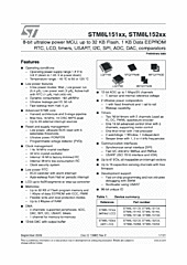 DataSheet STM8L152-6 pdf